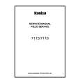 KONICA 7118 Service Manual