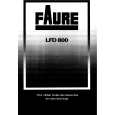 FAURE FLD800W Owners Manual