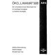AEG LAV508W Owners Manual
