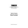 ZANUSSI ZCG7610SVN Owners Manual