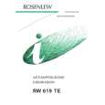 ROSENLEW RW619TE Owners Manual