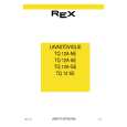 REX-ELECTROLUX TQ12A-GE Owners Manual