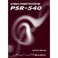 YAMAHA PSR-540 Owners Manual
