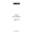 ZANUSSI ZBN763W Owners Manual