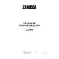 ZANUSSI ZV300 Owners Manual