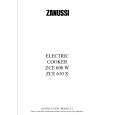 ZANUSSI ZCE610 Owners Manual