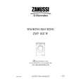 ZANUSSI ZWF1637W Owners Manual