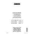 ZANUSSI ZC 255 BO Owners Manual