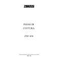 ZANUSSI ZXF636X Owners Manual
