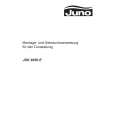 JUNO-ELECTROLUX JDK8650 Owners Manual