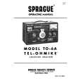 SPRAGUE TO-6A Owners Manual