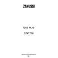 ZANUSSI ZGF789ICW Owners Manual
