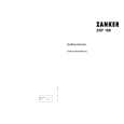 ZANKER ZKF186 (PRIVILEG) Owners Manual