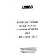ZANUSSI ZOW4 Owners Manual