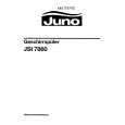 JUNO-ELECTROLUX JSI7860W Owners Manual
