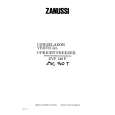 ZANUSSI ZVF140P Owners Manual