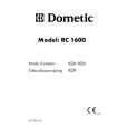 DOMETIC RC1600 Owners Manual