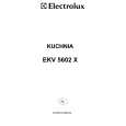 ELECTROLUX EKV5602X Owners Manual