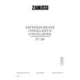 ZANUSSI ZV126 Owners Manual