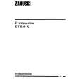 ZANUSSI ZT830X Owners Manual
