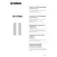 YAMAHA SP-PDM1 Owners Manual