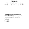 JUNO-ELECTROLUX JDK9580E Owners Manual