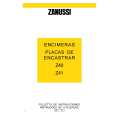 ZANUSSI Z41NP-B Owners Manual