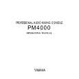 YAMAHA PM4000 Owners Manual