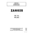 ZANKER VK172 Owners Manual