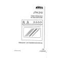 JUNO-ELECTROLUX JTH210E Owners Manual