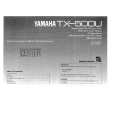 YAMAHA TX-500U Owners Manual