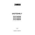 ZANUSSI ZCG563GW Owners Manual