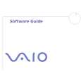 SONY PCV-W1/G VAIO Software Manual