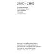 AEG 230D-D/UEB Owners Manual