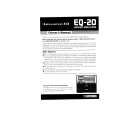 BOSS EQ-20 Owners Manual