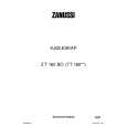 ZANUSSI ZT 162 BO Owners Manual