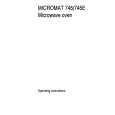 AEG Micromat 745 W Owners Manual