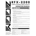 ZOOM RFX-2200 Owners Manual