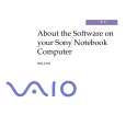 SONY PCG-C1VE VAIO Software Manual