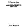 ELECTROLUX WD3000T Owners Manual