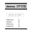 ELECTROLUX CP218W Owners Manual