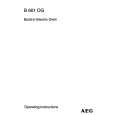 AEG B601DG SB Owners Manual