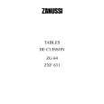 ZANUSSI ZXF631IT Owners Manual