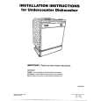WHIRLPOOL DU8700XX1 Installation Manual