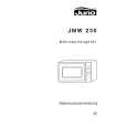 JUNO-ELECTROLUX JMW230B Owners Manual
