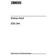 ZANUSSI ZOU344W Owners Manual