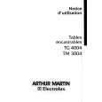 ARTHUR MARTIN ELECTROLUX TM3004N Owners Manual