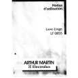 ARTHUR MARTIN ELECTROLUX LF0855 Owners Manual
