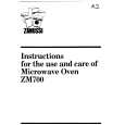 ZANUSSI ZM700 Owners Manual