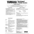 YAMAHA PSS-100 Owners Manual
